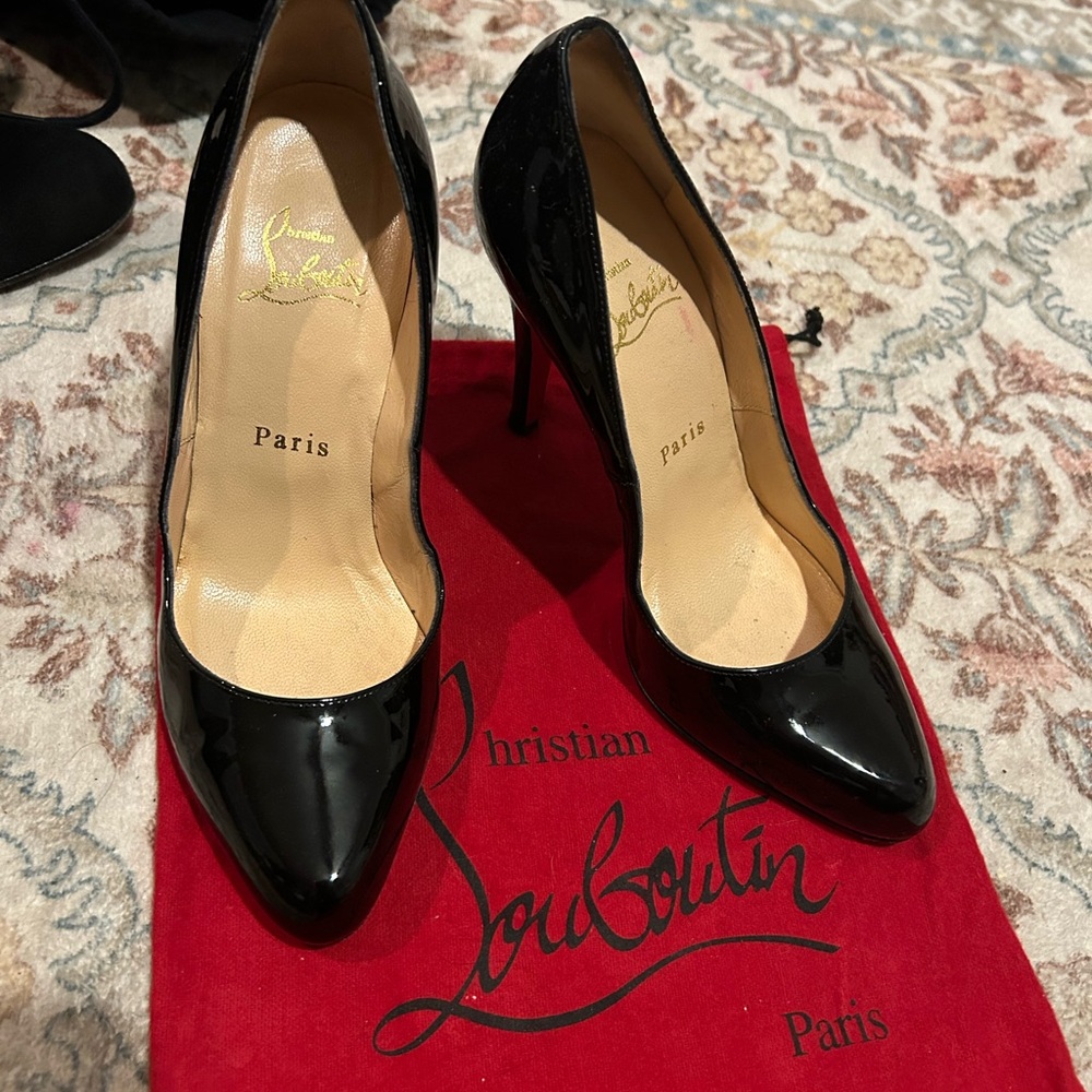 Christian Louboutin Glossy Black Heels